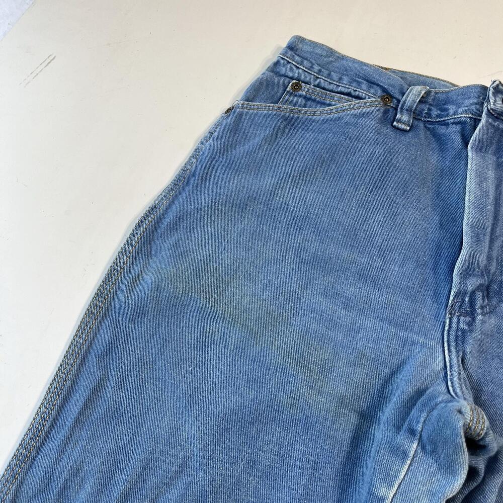 Vintage Wrangler Jeans Womens 31 High Rise Bell Flare Western Wrapid Transit 70s - Picture 14 of 16